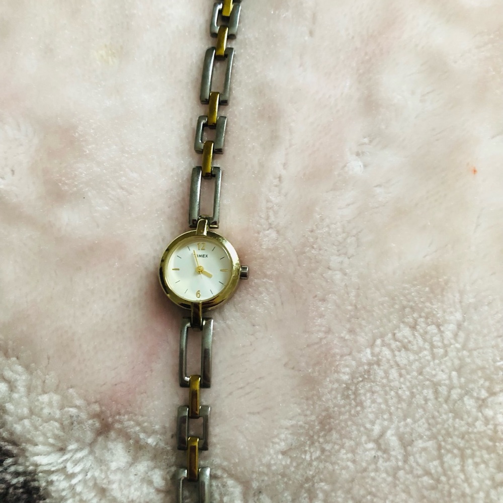 Timex Women's Gold and Silver Watch